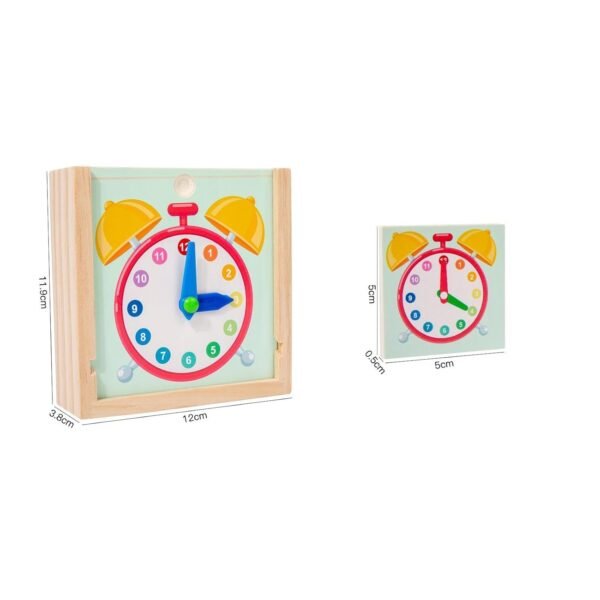 Toy Clock Kids Toy Montessori Teaching Clock for Kids for 3+ Years Old Boys Kids - Image 3