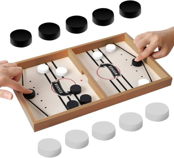 Amisha Gift Gallery Board Games for Kids String Hockey Table Board Games Indoor Games Fastest Finger Games for Kids Fast Sling Puck Board Game for Kids and Adults Big