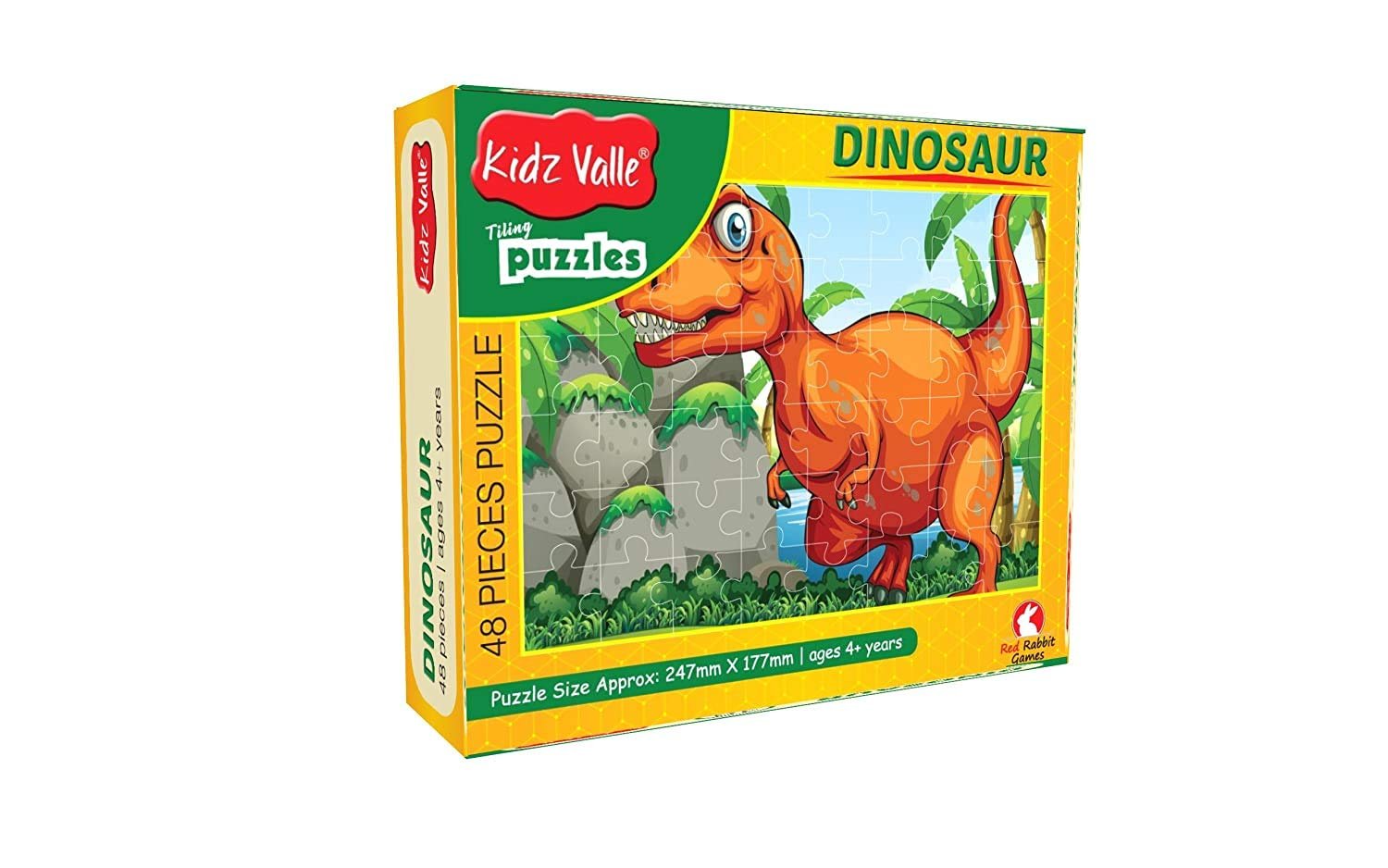 Dinosaur 48 Piece Jigsaw Puzzles for Kids Age 4 Years and Above, Size: 24.7 CM X 17.4 CM - Image 2