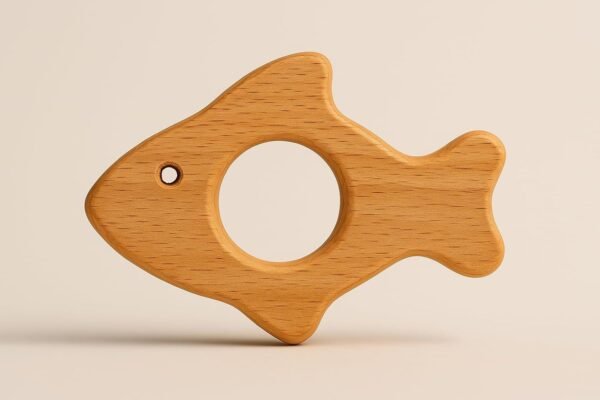 HippoToys Wooden Rattle Set, Baby Toys for 0 to 6 Months, Jhunjhuna for Baby 0 to 1 Years, Newborn Toys 0-3 Months, Wooden Gift Set for 3-6 Months, Montessori Toy for New Born, Safe & Non-Toxic - Image 6