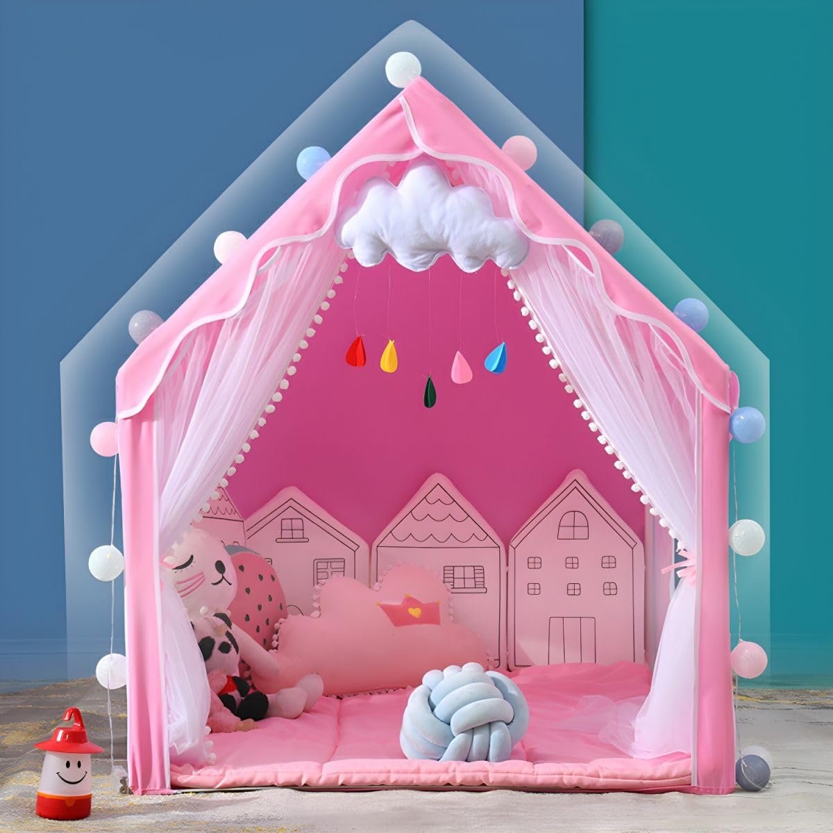 Colorfull and Extremely Light Weight Indoor and Outdoor Kids Play Tent House for 3-8 Years Old Kids Girls and Boys (2-Horse-052) - Image 4