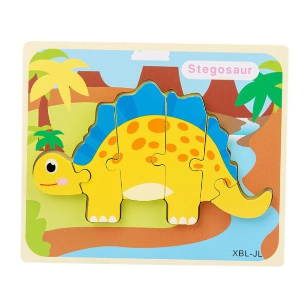 bnf® Wooden Dinosaur Puzzles for 1 2 3 Year Old Kids Educational Toys Style2 Baby | Toys for Baby | Developmental Baby Toys