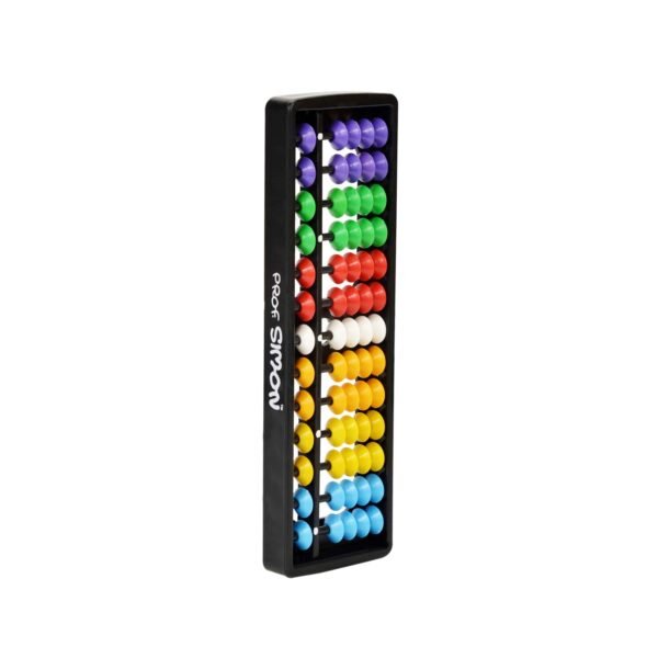 13 Rods/Digits Soroban Plastic Abacus With Multi-Colored Beads, Kids - Image 3
