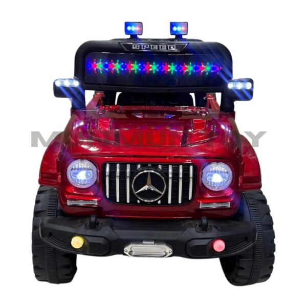 Battery Operated Ride-On Jeep for Kids - 4x4 Electric Toy Car with 5 Motors, Dual Batteries, Remote Control, LED Lights, Music System, and Safety Features for Boys & Girls Aged 1-5 Years - Image 2