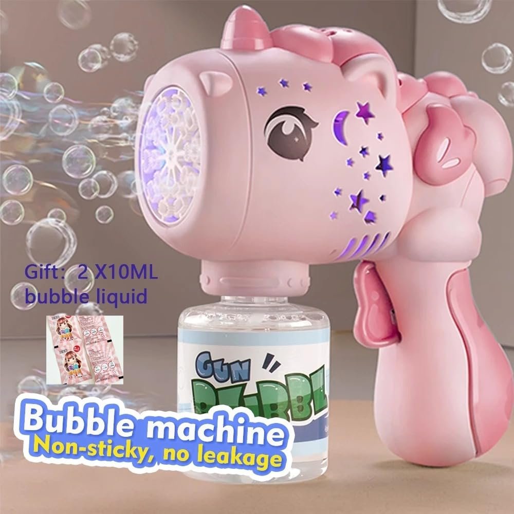 Goyal\'s Bubble Machine Gun with Colorful Lights for Kids Automatic Bubble Gun Leak-Proof Design with 1 Bubble Solution - Image 3