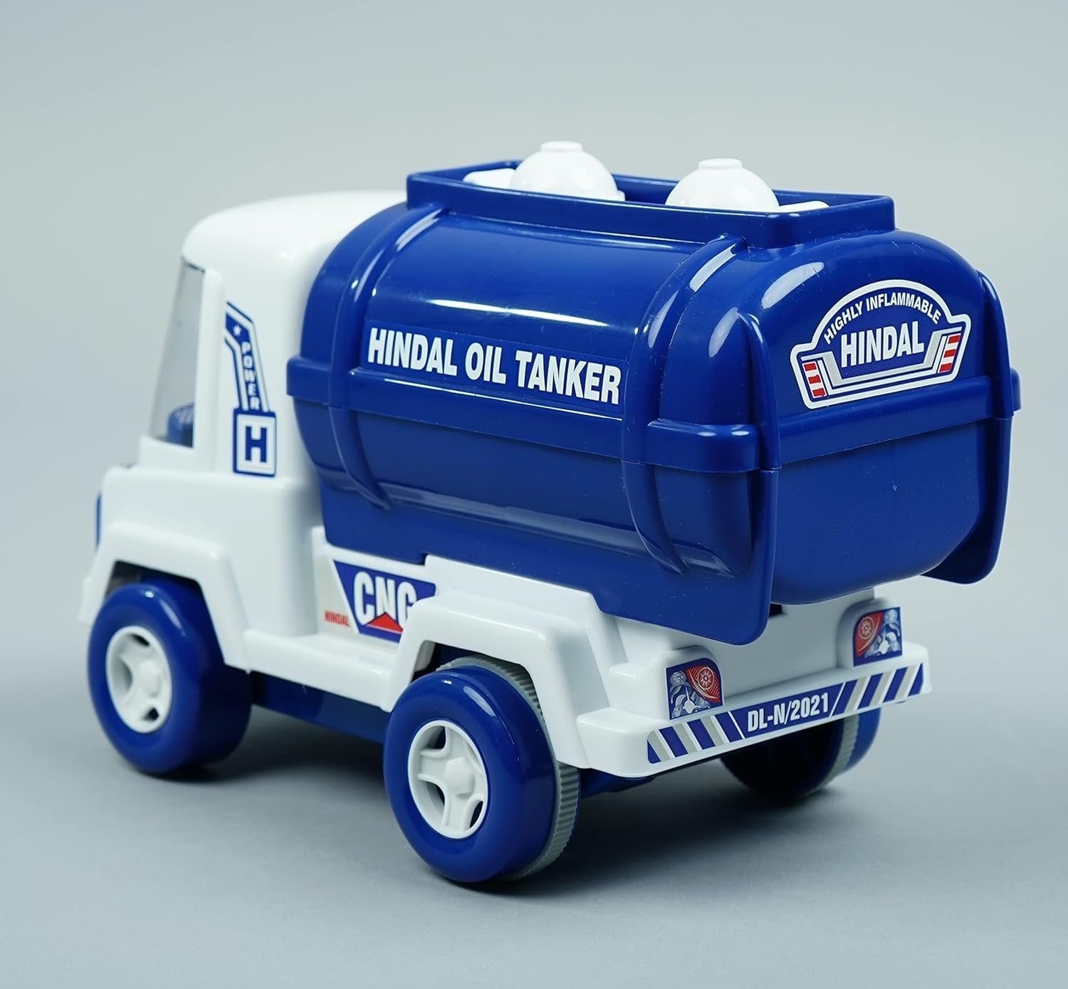 Hindal Oil Tanker Toy for Kids - Push and Go Toy | Friction Powered Durable Quality Material - Plastic | Indoor - Outdoor Play | Age 2 Years and Above (Oil Tanker) - Image 3