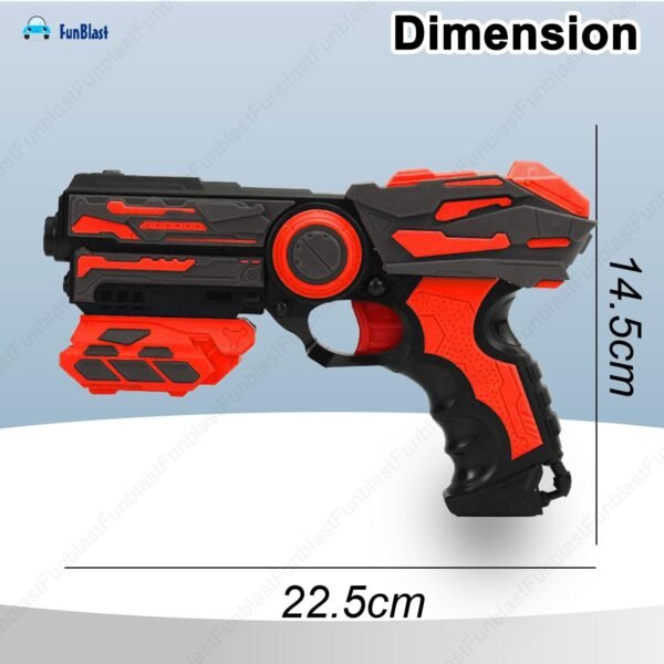 FunBlast Gun Toy – High Speed Manual Soft Bullet Gun with 6 Foam Bullets – Long Range Shooting Darts Gun Toy for Kids, Boys, Children, Toy Gun Pistol for Kids – Multicolor - Image 3