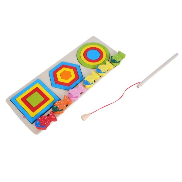 Wooden Sorting and Stacking Magnetic Fishing Toy Set Toys for Kids Kids Toys Kids Games Indoor Games Kids Toys for 2-5 Years Kids Games Toys for 3 Year Old Boy Toys for 3+ Year Old boy (4) - Image 4