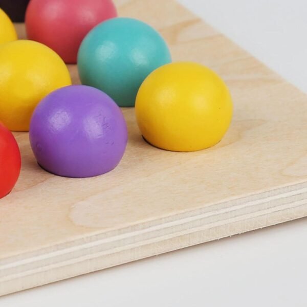 bnf® Wooden Board Bead Game Montessori Sorting Toy for 3+ Year Old Children Gifts - Image 4