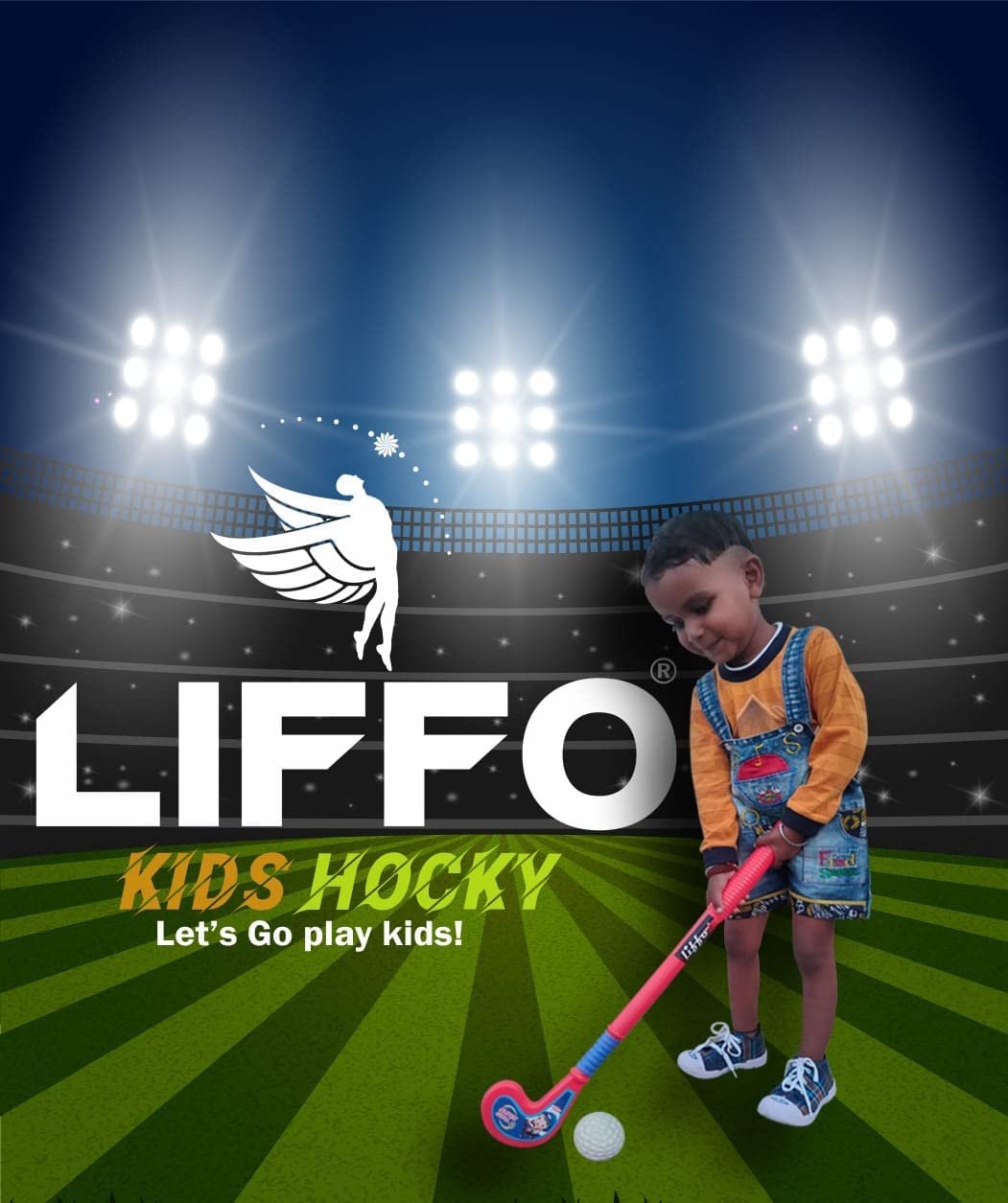 Kids Hockey Set for Kids 3 Hockey Sticks 3 Ball Kids (3-6Year) Set of 3 - Image 2