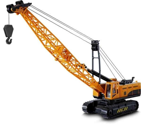 Unbreakable Friction Power Crane Toy With Cable 360 Degree Rotating Towing Pull Back Vehicles Construction Truck Toy For 3+ Years Old Kids Boys Girls,Multicolor