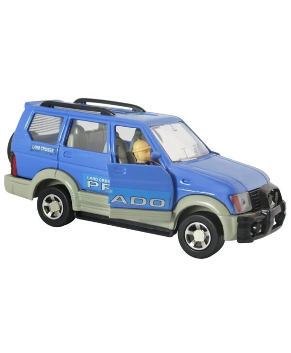 Shinsei Prado Car Maintenance Free Pullback Spring Action Race Toy Gift for Boys 5+ Years. Strong ABS Plastic, NO Sharp Edges, BIS Certified. Pack of 1, Color Blue - Image 6