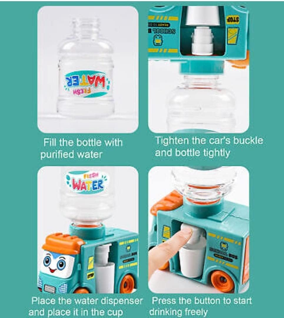 Occasion Bus Water Toy School Bus Children\'S Toy Mini Bus Water Dispenser Moving Wheels School Bus Car Toy With Mini Water Dispenser Tank For Kids - Image 6