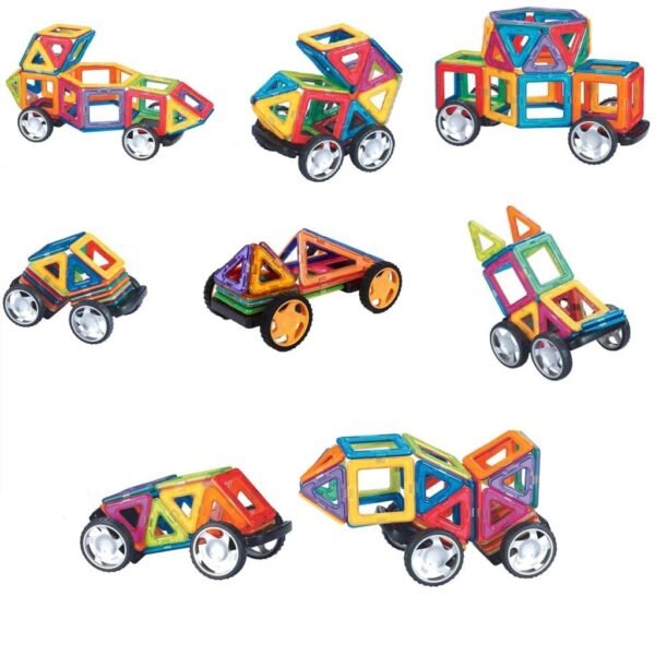 Samip Magnetic Tiles for Kids | Magnetic Building Blocks for Kids 3-8 Years | Constructing & Creative Learning Educational Brain Toys | STEM Learning Kit Magnetic Toys (30Pcs), Multicolor
