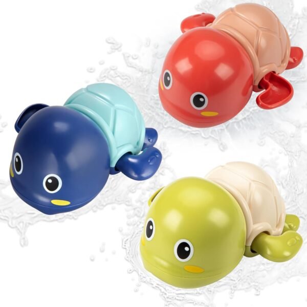 TOHIBEE Bath Toys for 1-5 Year Old Boy Girls Gifts Swim Pool Bath Toys for Toddler 1-3 Bathtub Toys for Baby Boy Birthday Gifts for 1-4 Year Old Boys Girls, 3pcs Set - Image 3