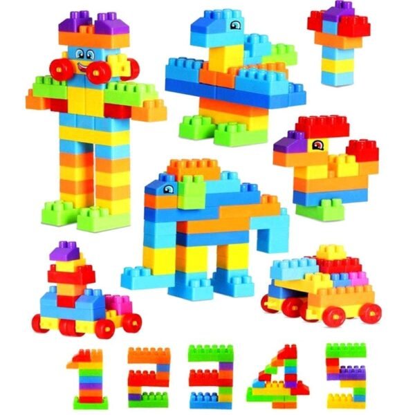 Building Blocks Toy Set for 3-8 Years Old Kids Boys & Girls,Multi Color,200 Piece