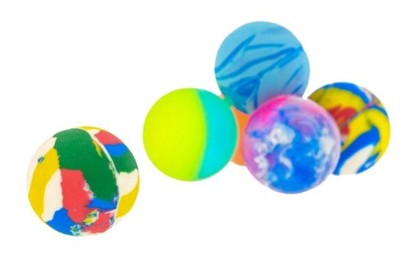 72 Pieces Bouncing Balls Edu-Sports Educational Toy Ball for 3-8 Years Kids Multi Color (Size- 27 mm Diameter)| Soccer - Image 5