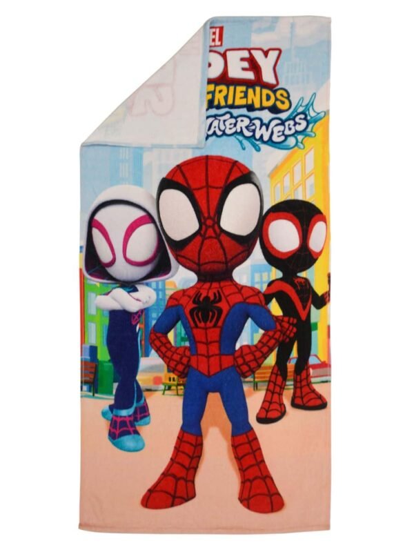 Spidey Water Webs Kids Cotton Bath Towel,Superhero Themed Soft & Absorbent Towel for Boys & Girls, 60x120cm, 350GSM - Image 6