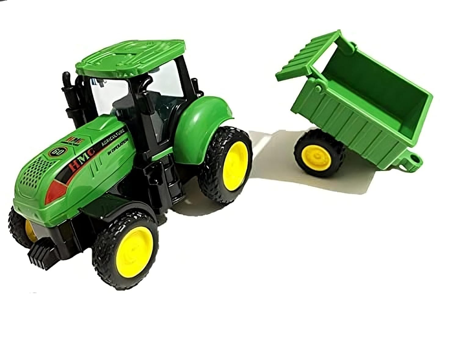 Farm Tractor Toy with Trolley for Kids, Agricultural Vehicle with Detachable Wagon Vehicle Gift for 3+ Year Boys - Image 5
