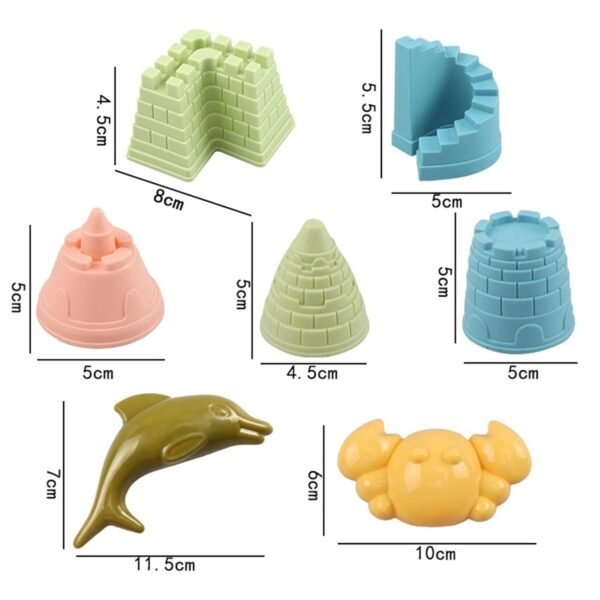 MERISHOPP® 28Pcs Sand Beach Toys Kids Playset for Boys Girls Gifts Trolley|Toys & Hobbies | Games | Other Games|28 Pieces Kids Beach Toys - Image 3