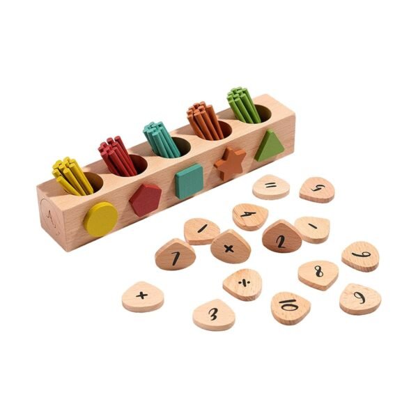 bnf® Shape Color Sorting Toy Montessori Math and Counting Toy for Boys Girls Kids - Image 5