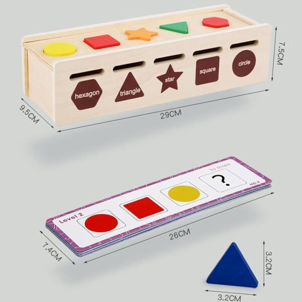 bnf® Wooden Shape Color Sorting Toy Activity Toy for Children 4 5 6 Year Old Kids - Image 3