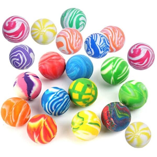 72 Pieces Bouncing Balls Edu-Sports Educational Toy Ball for 3-8 Years Kids Multi Color (Size- 27 mm Diameter)| Soccer - Image 6