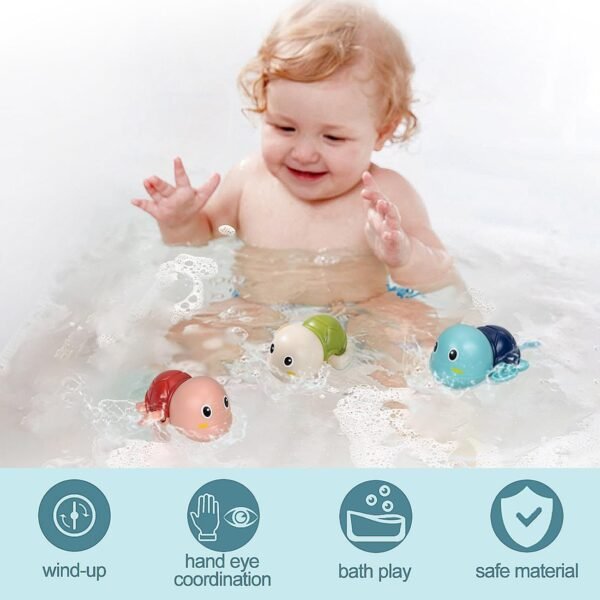 Cute Bathing Toys for Toddlers, Bathtub Toys for Baby Boys & Girls, 0-3 Years (Pack of 1, Multicolor) - Image 5