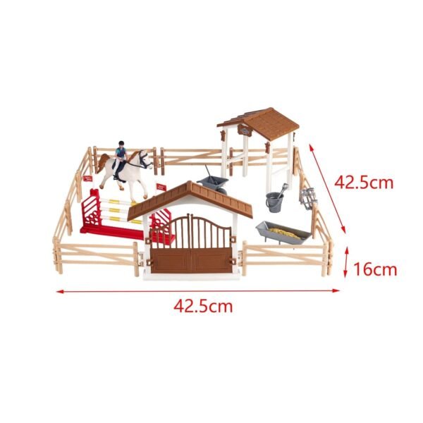 Lyla Horse and Horseman Playset Pretend Play Toy for 3 4 5 6 7 Year Old Baby Kids Men Horseman - Image 2