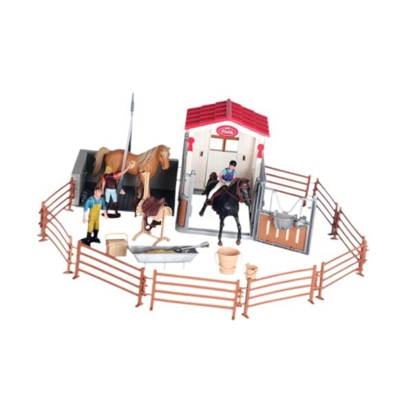 MYADDICTION Horse and Horseman Playset Equestrian Toys for Boys Girls 3 4 5 6 7 Year Old