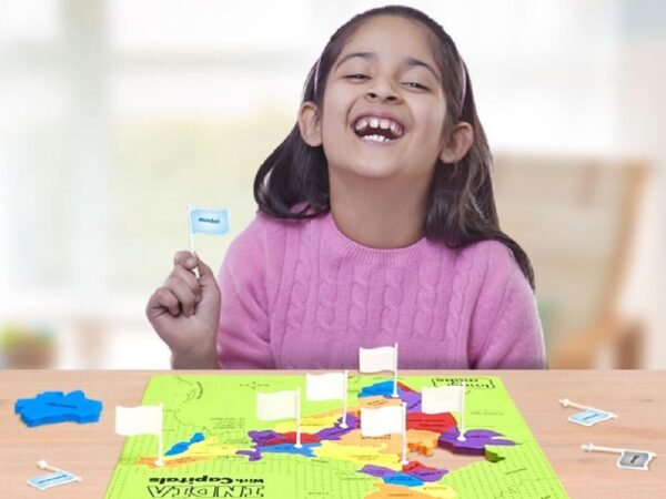 Imagimake: Mapology India and World Maps with Capitals - Learn Capitals and Country Flags - Educational Toy for Kids Above 5 Years, Multicolor - Image 2