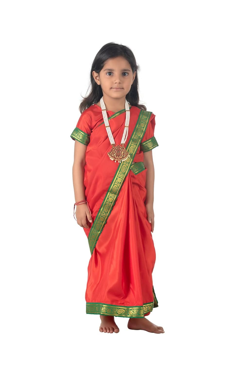 BookMyCostume Maiya Yashoda Janmashtami Kids Fancy Dress Costume for Girls 6-7 years - Image 6