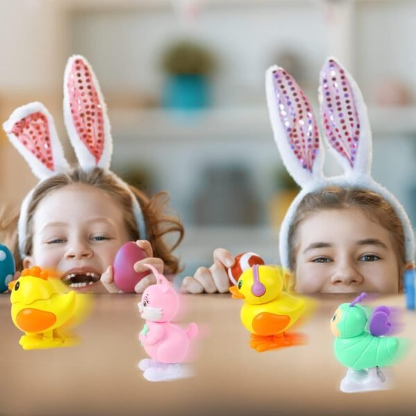 Toyshine Pack Of 3 Press And Go/Wind Up Key Operated Animal Shape Moving Educational Sensory Gliding Toys For Toddlers 1-3Yrs, Model A, Multicolor - Image 6