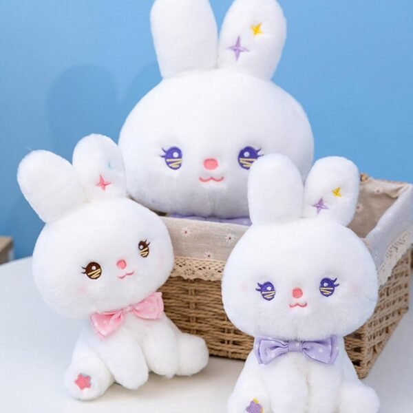 bnf® 22cm Cute Stuffed Rabbit Plush Cushion for Kids Children Birthday s Violet Baby | Toys for Baby | Plush Baby Toys - Image 2