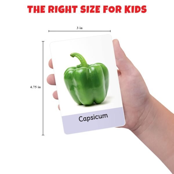 My First Flash Cards for Kids (Combo of 3): Fruits, Vegetables and Animals | 108 Cards for Preschoolers & Toddlers 2-6 Years | Learning Guide & Activities Included - Image 2