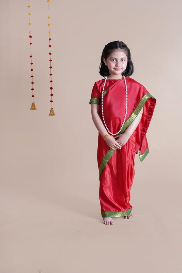 BookMyCostume School/College Principal Professional Kids Saree Fancy Dress Costume - Image 5