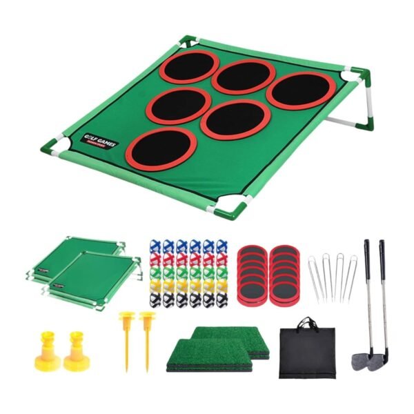 Lyla Golf Pong Putting Game Set Party Activities for Ages 4-8 Year Old Kids Beach Double Rack - Image 6
