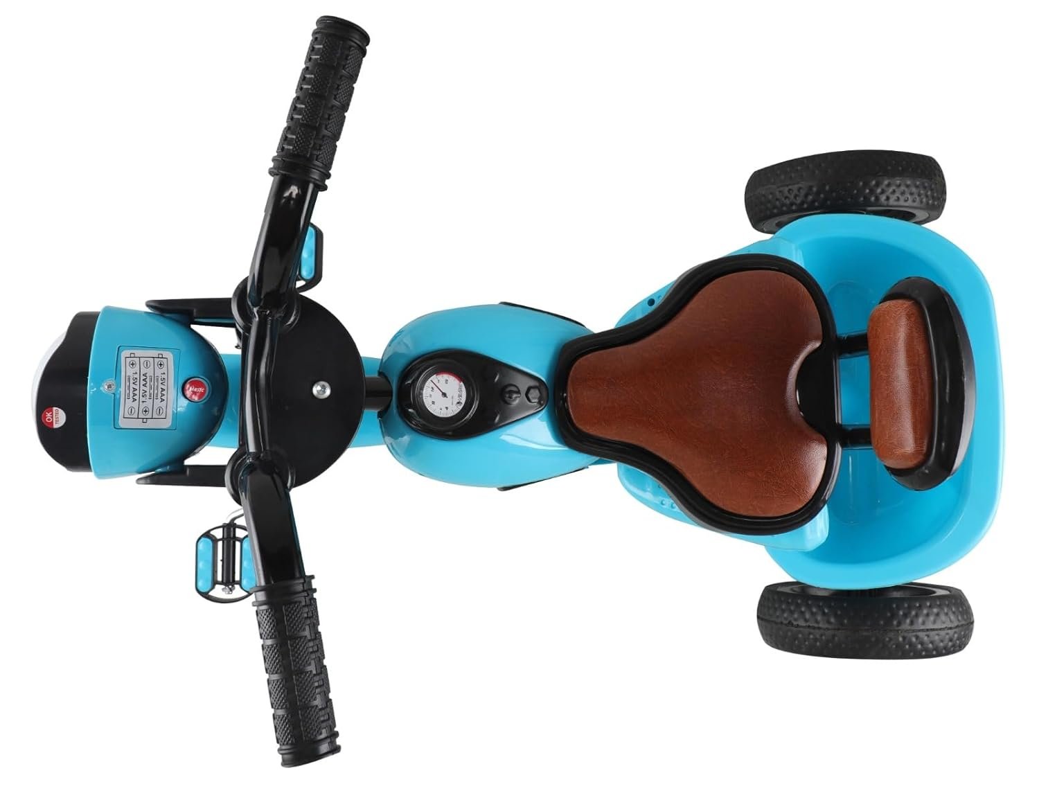 Kids Tricycle with Front Light and Musical Features, Trike for Indoor and Outdoor Use, Sturdy and Safe Design with Big EVA Wheels, for Kids Ages 1 to 5 Years, Up to 30 kg Capacit (Blue) - Image 3