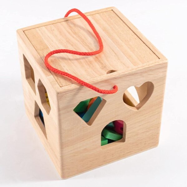 bnf® Activity Cube Toy Montessori Gifts Classic Wooden Toy for Baby Children Kids - Image 5