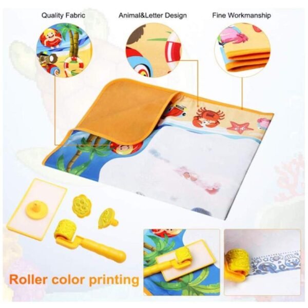 AM ANNA Water Doodle Mat, Kids Painting Writing Doodle Toy Mat - Color Doodle Drawing Mat Bring Magic Pens Educational Toys for Age 2 3 4 5 6 7 Year Old Girls Boys Age Toddler Gift - Image 4