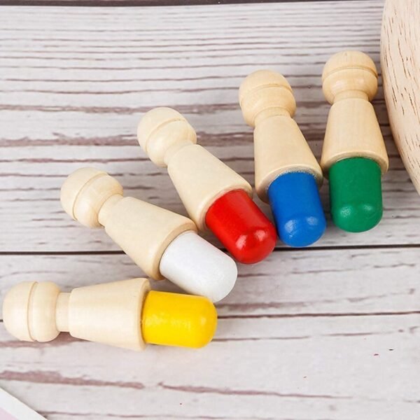 Wooden Memory Match Stick Chess Game, BLOWEST Colorful Memory Chess, Funny Block Board Game, Early Educational Toy, Brain Training Games for Kids - Image 4