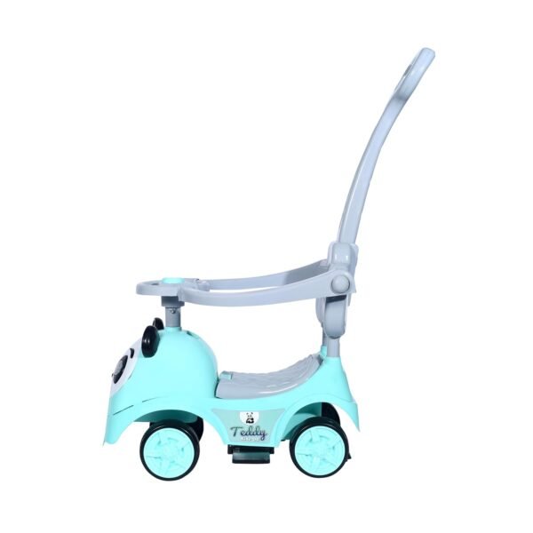 JoyRide Teddy Plus Ride On Push Musical Baby Car with Protective Arm Rest and Parent Handle, Storage, Age 1-3 Years (Green) - Image 3
