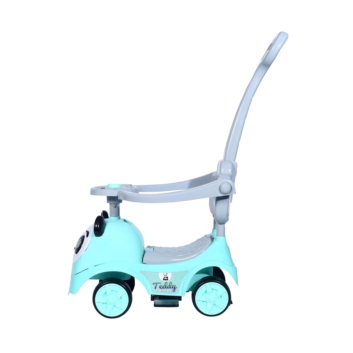 JoyRide Teddy Plus Ride On Push Musical Baby Car with Protective Arm Rest and Parent Handle, Storage, Age 1-3 Years (Green) - Image 3