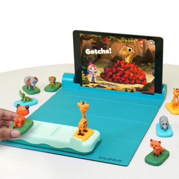 Shifu Play Plugo Animals Safari Ar-Powered Stem Toy For Kids With Rainforest, Zoo Animal Figurines -Boost Problem-Solving Skills With 3 Games, 100+ Levels, Educational Fun Learning Puzzle (4-10 Years) - Image 2