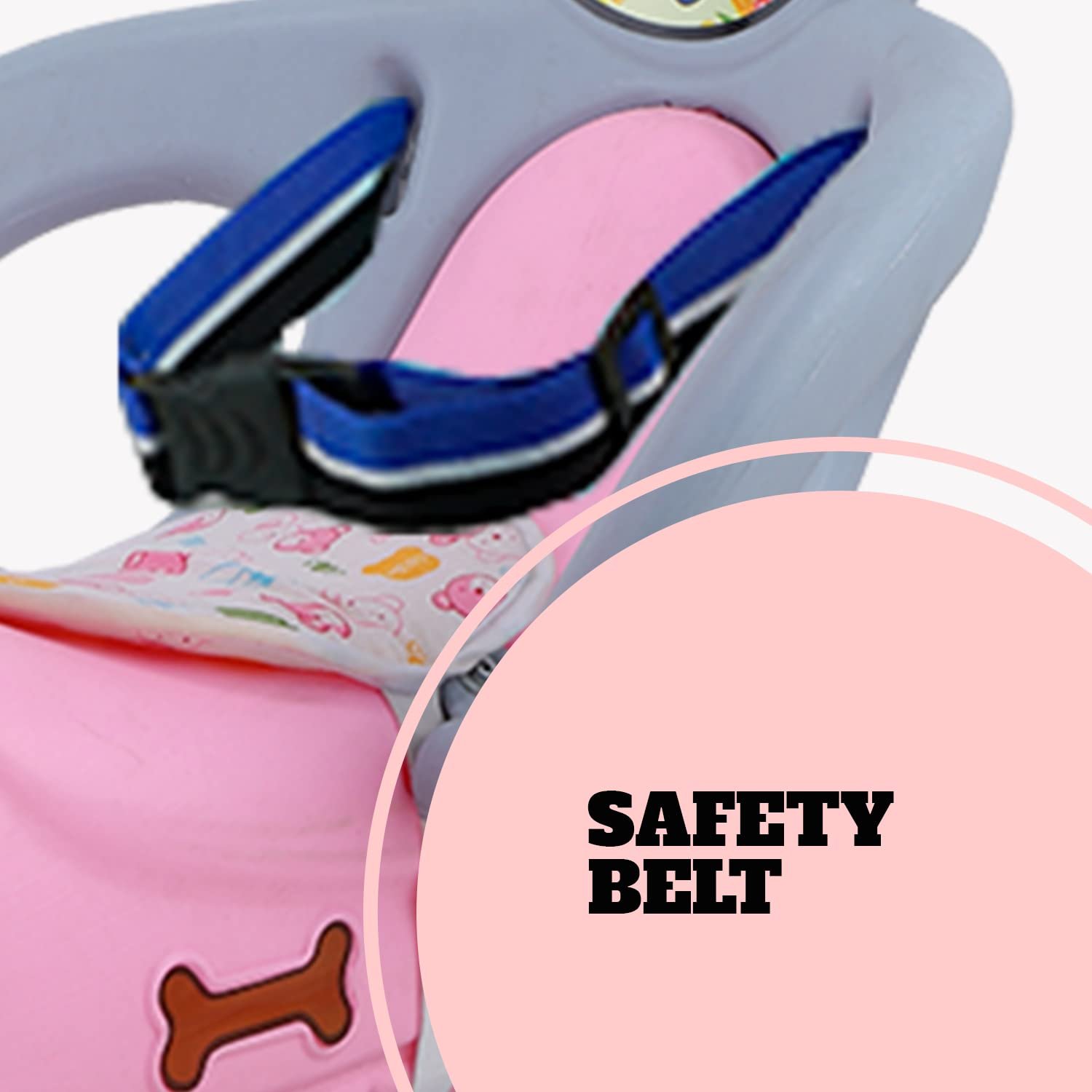 Clever Fox Rio Dinosaur Ride on Musical Toy Rockers for Kids/Rocker Indoors & Outdoors Made in India for 1-3 Years Unisex Kids (Pink) - Image 6