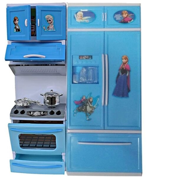 Plastic 42 Pcs Big Size Kitchen Playset | Musical & Light Kitchen Set Toy for Kids with Sound and Accessories Set for 4 Year Old (Multicolor) - Image 5