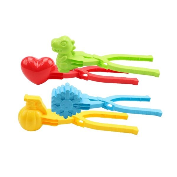 CLUB BOLLYWOOD® 4 Pieces Snow Ball Clamps for Adults Kids Outdoor Activity Beach Sand Toy Heart|Toys & Hobbies | Games | Other Games|4 Snow Clip