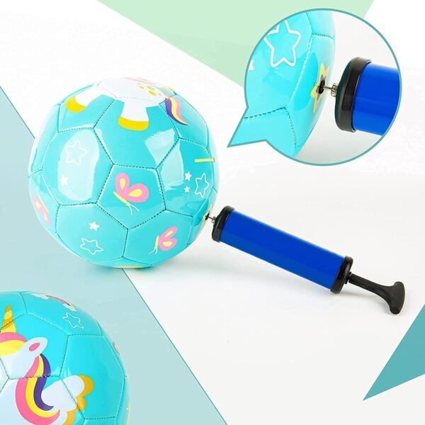 Toyshine Rubber Edu-Sports Kids Football Soccer Educational Toy Ball Size 3, 4-8 Year Kids Toy Gift Sports - Unicorn Blue - Image 6