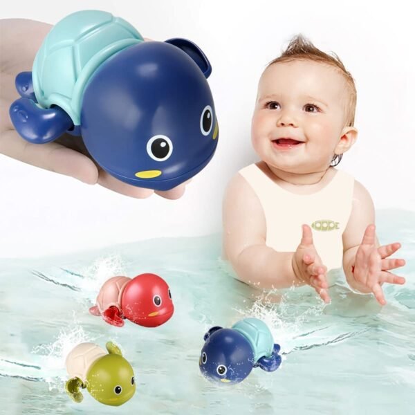 ADKD Swimming Bath Toy for Babies, Floating Toys for Kids Tub, Cute Bathing Toys for Toddlers, Bathtub Toys for Baby Boys & Girls, Bathing Toys for Baby for 0-3 Years (Pack of 1 Turtle)