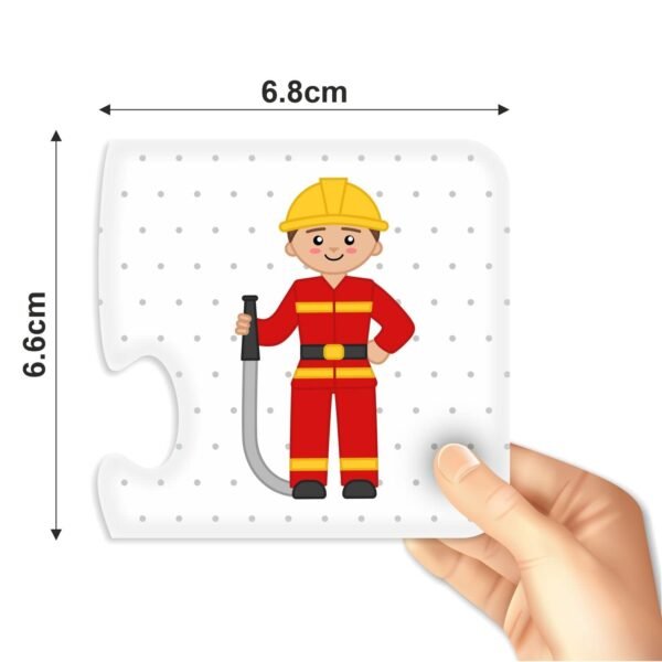 Webby Our Profession 2 Pieces Learning Pack Jigsaw Puzzle, Montessori Early Educational Pre School Puzzle Toys for 2+ Years Kid - Image 2